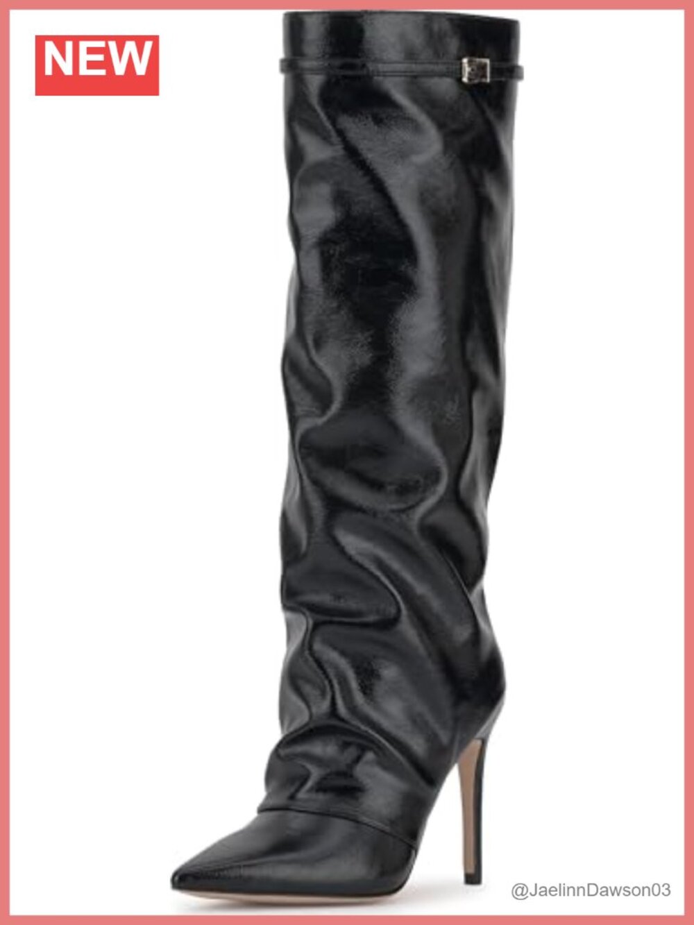Jessica Simpson Paeril Faux Leather Wide Calf Knee High Stiletto Boot